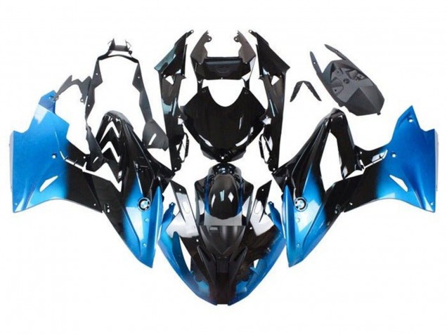2015-2016 BMW S1000RR Motorcycle Fairings - Blue Glossy Black Canada