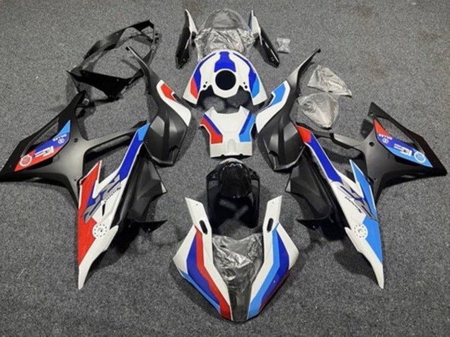 2019-2022 BMW S1000RR Motorcycle Fairings - White Blue Matte Black Red Canada