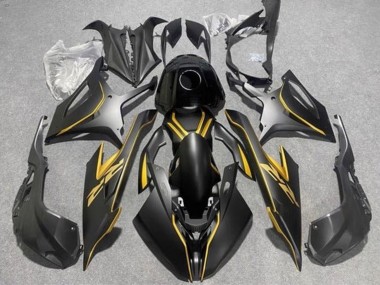 2019-2022 BMW S1000RR Motorcycle Fairings - Matte Black Gold Canada