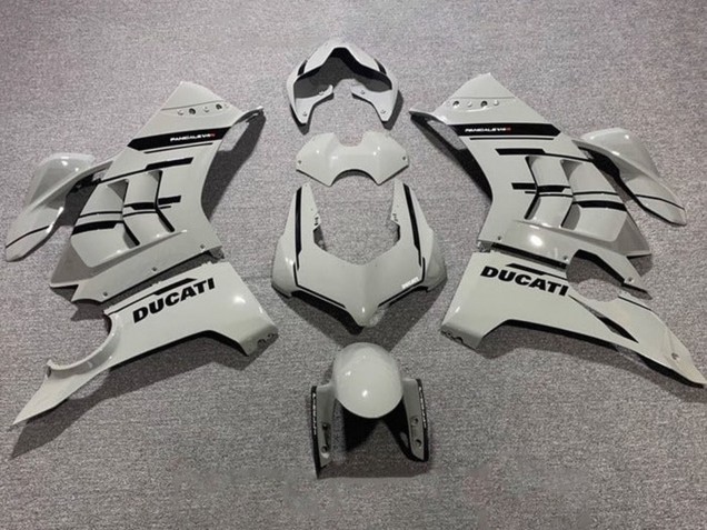 2020-2021 Ducati Panigale V4 V4S Motorcycle Fairings - Grey Glossy Black Canada