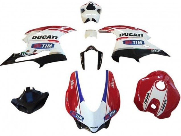 2015-2020 Ducati 959/1299 Motorcycle Fairings - White Red Blue Glossy Black Tim Canada