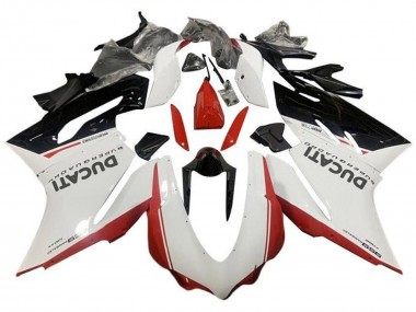 2015-2020 Ducati 959 Motorcycle Fairings - White Red Glossy Black Canada