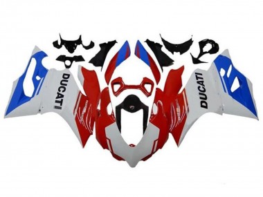 2011-2014 Ducati Panigale 1199 Motorcycle Fairings - White Red Blue Canada