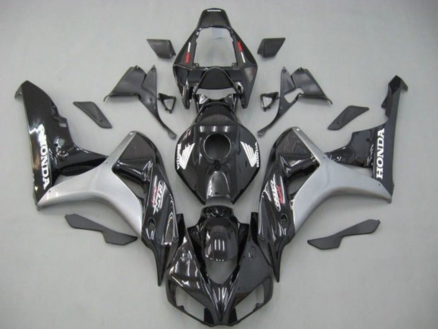 2006-2007 Honda CBR1000RR Motorcycle Fairing - Silver Glossy Black Canada