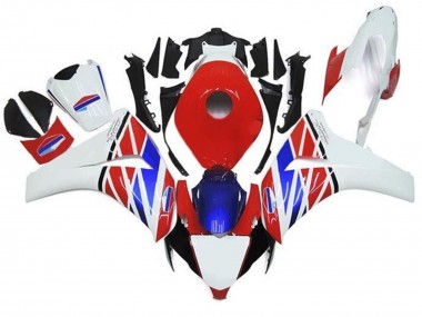 2008-2011 Honda CBR1000RR Motorcycle Fairings - White Red Blue Black Stripe Canada