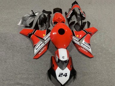 2008-2011 Honda CBR1000RR Motorcycle Fairings - Red White Glossy Black 24 Canada