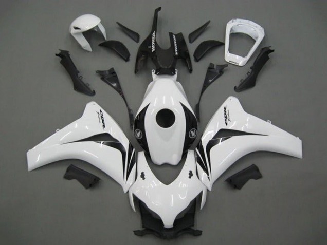 2008-2011 Honda CBR1000RR Motorcycle Fairing - White Glossy Black Canada