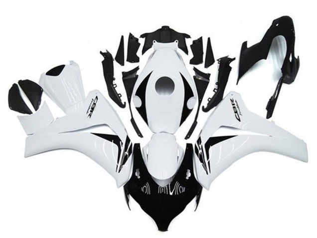 2008-2011 Honda CBR1000RR Motorcycle Fairings - White Glossy Black Canada