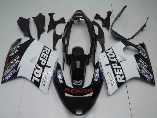 1996-2007 Honda CBR1100XX Blackbird Motorcycle Fairings - Glossy Black White Red Repsol Canada