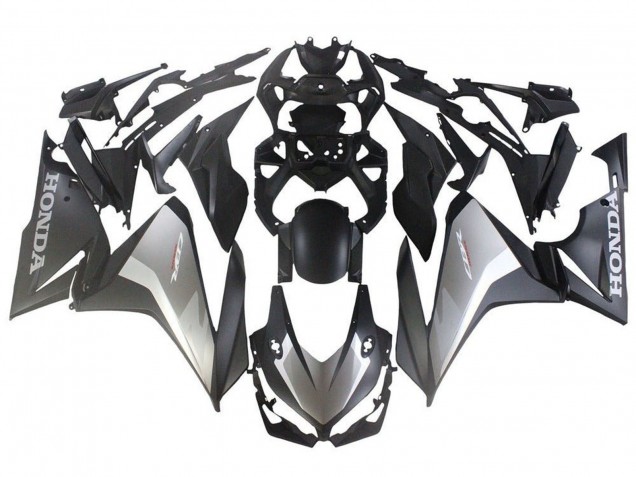 2019-2021 Honda CBR500R Motorcycle Fairings - Silver Matte Black Canada