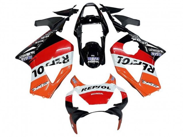 2002-2003 Honda CBR900RR 954 Motorcycle Fairings - White Orange Red Glossy Black Repsol Canada