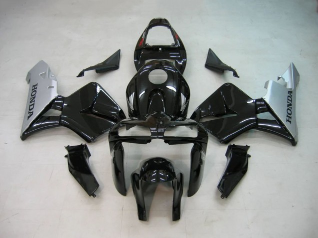 2005-2006 Honda CBR600RR Motorcycle Fairings - Black Silver Canada