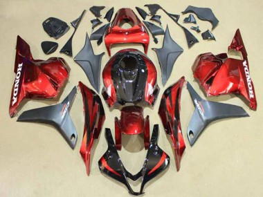 2009-2012 Honda CBR600RR Motorcycle Fairings - Silver Red Glossy Black Canada