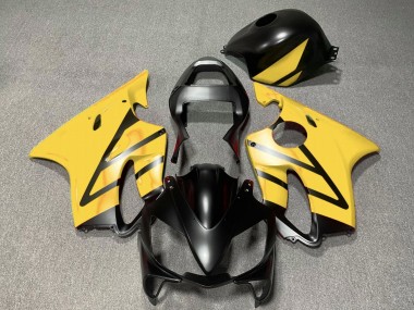 2001-2003 Honda CBR600 F4i Motorcycle Fairings - Yellow Matte Black Canada