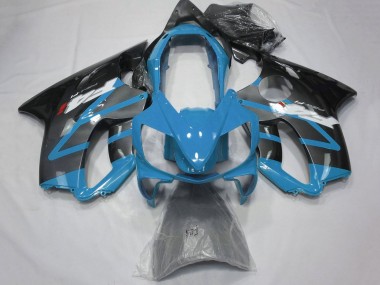 2004-2007 Honda CBR600 F4i Motorcycle Fairings - Light Blue Grey Glossy Black Canada