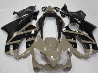 2004-2007 Honda CBR600 F4i Motorcycle Fairings - Taupe Brown Glossy Black Canada