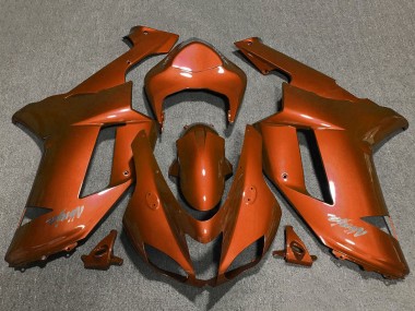 2007-2008 Kawasaki ZX6R Motorcycle Fairings - Orange Canada