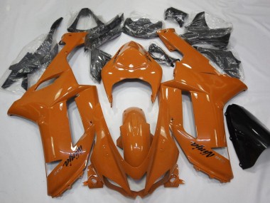 2007-2008 Kawasaki ZX6R Motorcycle Fairing - Orange Black Canada