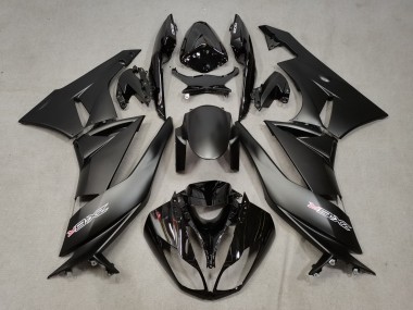 2009-2012 Kawasaki ZX6R Motorcycle Fairings - Matte Black Glossy Black White Red Canada
