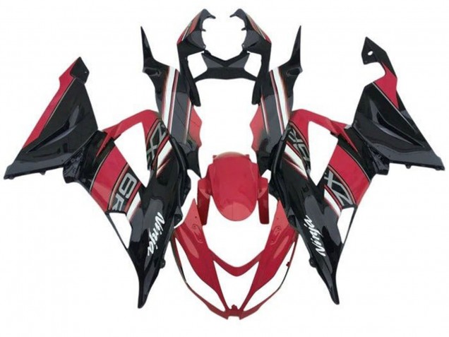 2013-2018 Kawasaki ZX6R Motorcycle Fairings - Red Black White Canada