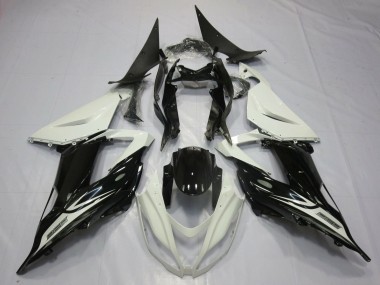 2013-2018 Kawasaki ZX6R Motorcycle Fairings - Pearl White Glossy Black Canada