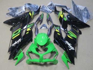 2019-2022 Kawasaki ZX6R Motorcycle Fairings - Green Yellow Glossy Black Canada