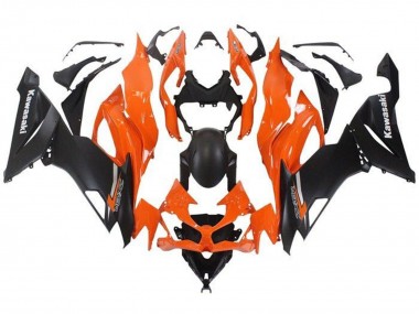 2019-2022 Kawasaki ZX6R Motorcycle Fairing - Orange Matte Black Canada
