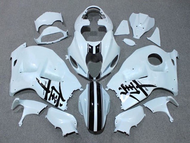 1996-2007 Suzuki GSXR1000 Motorcycle Fairings - White Black Stripe Canada