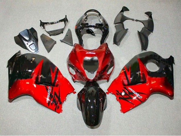 1996-2007 Suzuki GSXR1000 Motorcycle Fairings - Red Glossy Black Canada