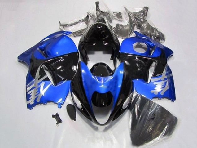 1996-2007 Suzuki GSXR1000 Motorcycle Fairings - Blue Chrome Black Canada