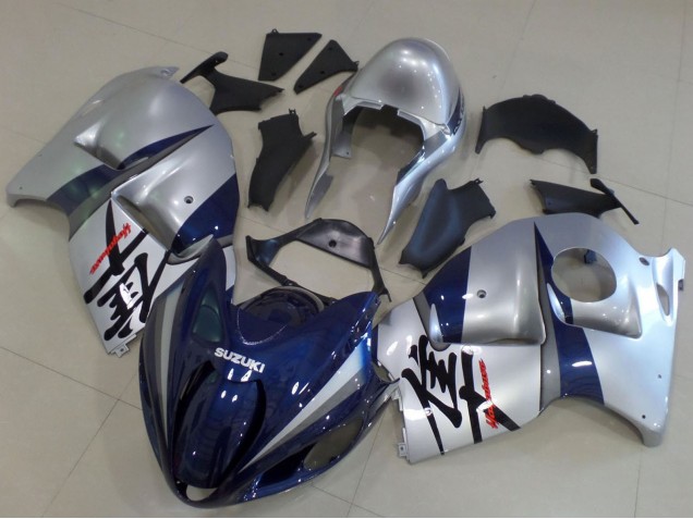 1996-2007 Suzuki GSXR1000 Motorcycle Fairings - Silver Dark Blue Canada