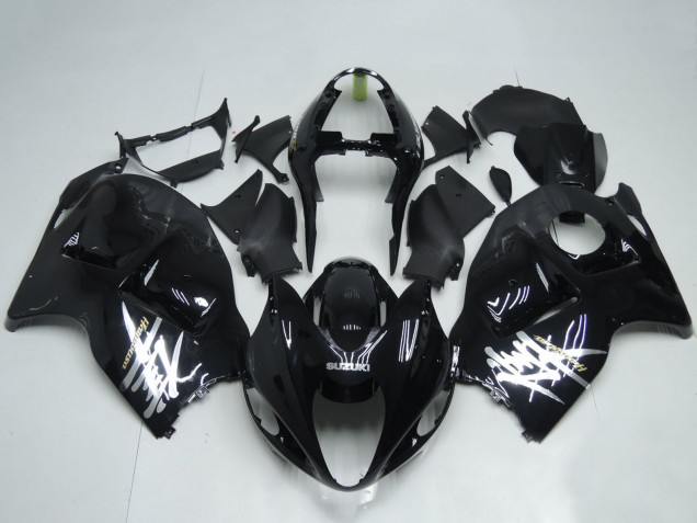 1996-2007 Suzuki GSXR1000 Motorcycle Fairings - Glossy Black White Decal Canada