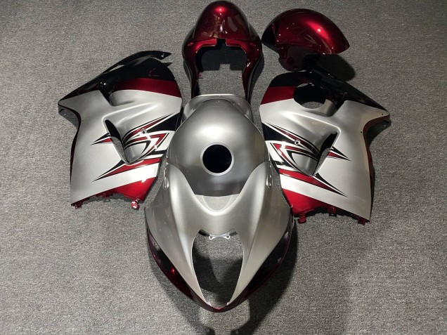 1996-2007 Suzuki GSXR1000 Motorcycle Fairings - Silver Candy Red Canada