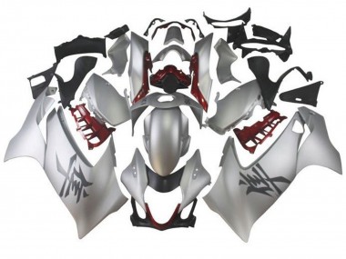 2021-2025 Suzuki GSXR 1300&nbsp;Hayabusa Motorcycle Fairings - Silver Dark Red Canada