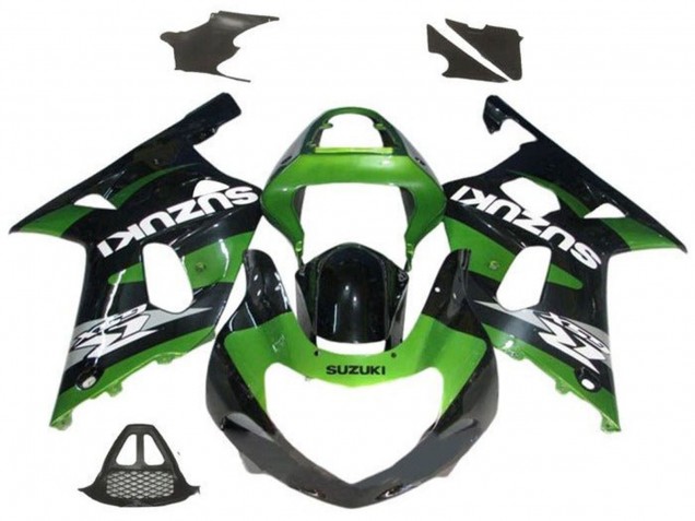 2000-2002 Suzuki GSXR1000 Motorcycle Fairings - Green Glossy Black Grey White Canada