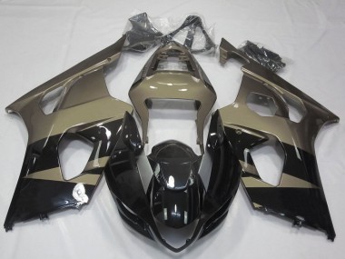 2003-2004 Suzuki GSXR 1000 Motorcycle Fairings - Glossy Black Taupe Brown Canada
