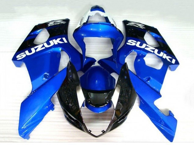 2003-2004 Suzuki GSXR 1000 Motorcycle Fairings - Blue Black White Canada
