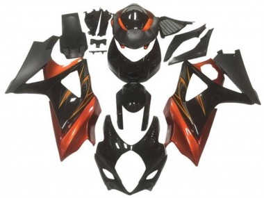 2005-2006 Suzuki GSXR 1000 Motorcycle Fairings - Glossy Black Matte Black Orange Canada