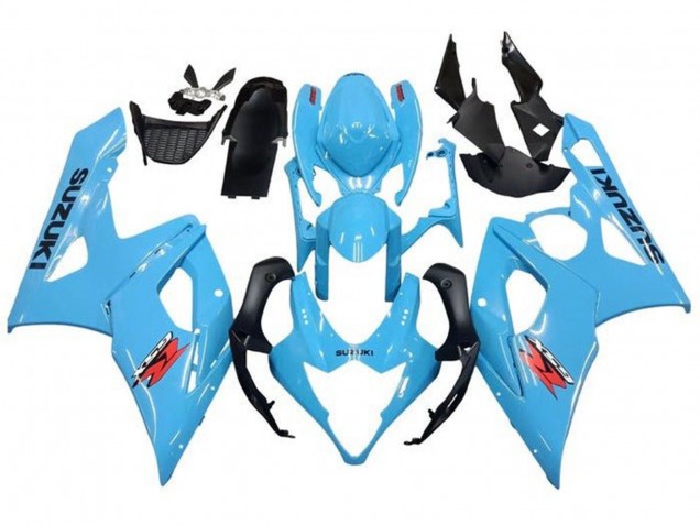 2005-2006 Suzuki GSXR 1000 Motorcycle Fairings - Light Blue Black Red Canada