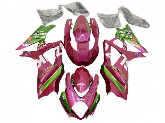 2005-2006 Suzuki GSXR 1000 Motorcycle Fairings - Pink Green Canada