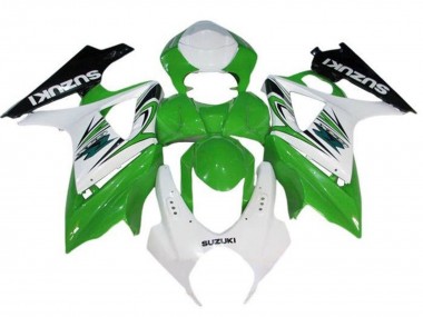 2005-2006 Suzuki GSXR 1000 Motorcycle Fairings - White Green Black Canada