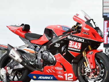 2017-2024 Suzuki GSXR1000 Motorcycle Fairings - Red Black White Yoshimura Canada