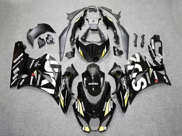 2017-2024 Suzuki GSXR1000 Motorcycle Fairings - Black White Yellow Canada