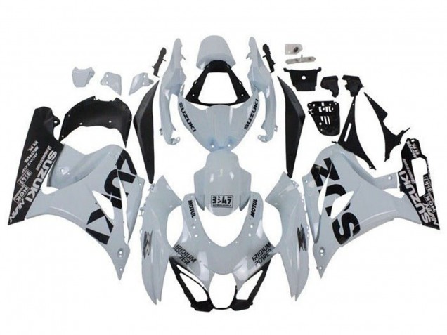 2017-2024 Suzuki GSXR1000 Motorcycle Fairings - White Black Canada