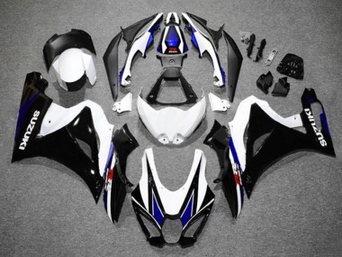 2017-2024 Suzuki GSXR1000 Motorcycle Fairings - White Blue Black Canada