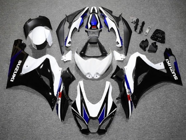 2017-2024 Suzuki GSXR1000 Motorcycle Fairings - White Blue Black Canada