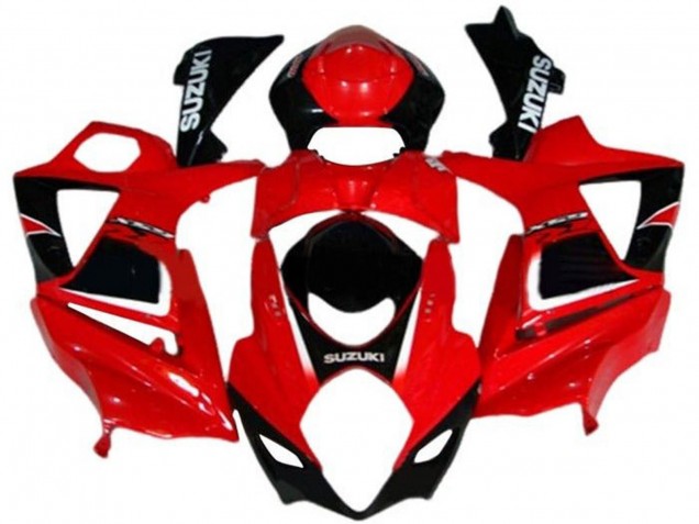 2007-2008 Suzuki GSXR 1000 Motorcycle Fairings - Red Black White Decal Canada