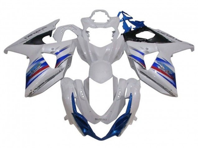 2009-2016 Suzuki GSXR 1000 Motorcycle Fairing - White Blue Red Black Canada