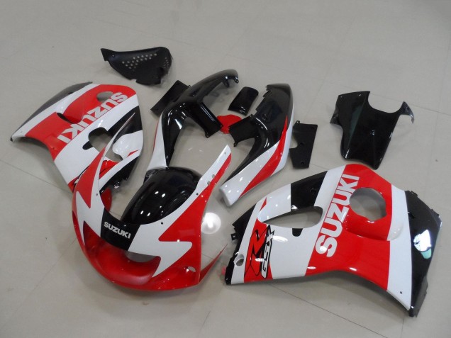 1996-2000 Suzuki GSXR 600 / GSXR 750 Motorcycle Fairings - Red White Black Canada