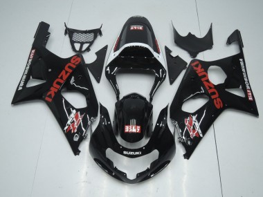2001-2003 Suzuki GSXR 600 / GSXR 750 Motorcycle Fairings - Glossy Black Red White Yoshimura Canada